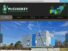 Tablet Screenshot of mccloskeymechanical.com